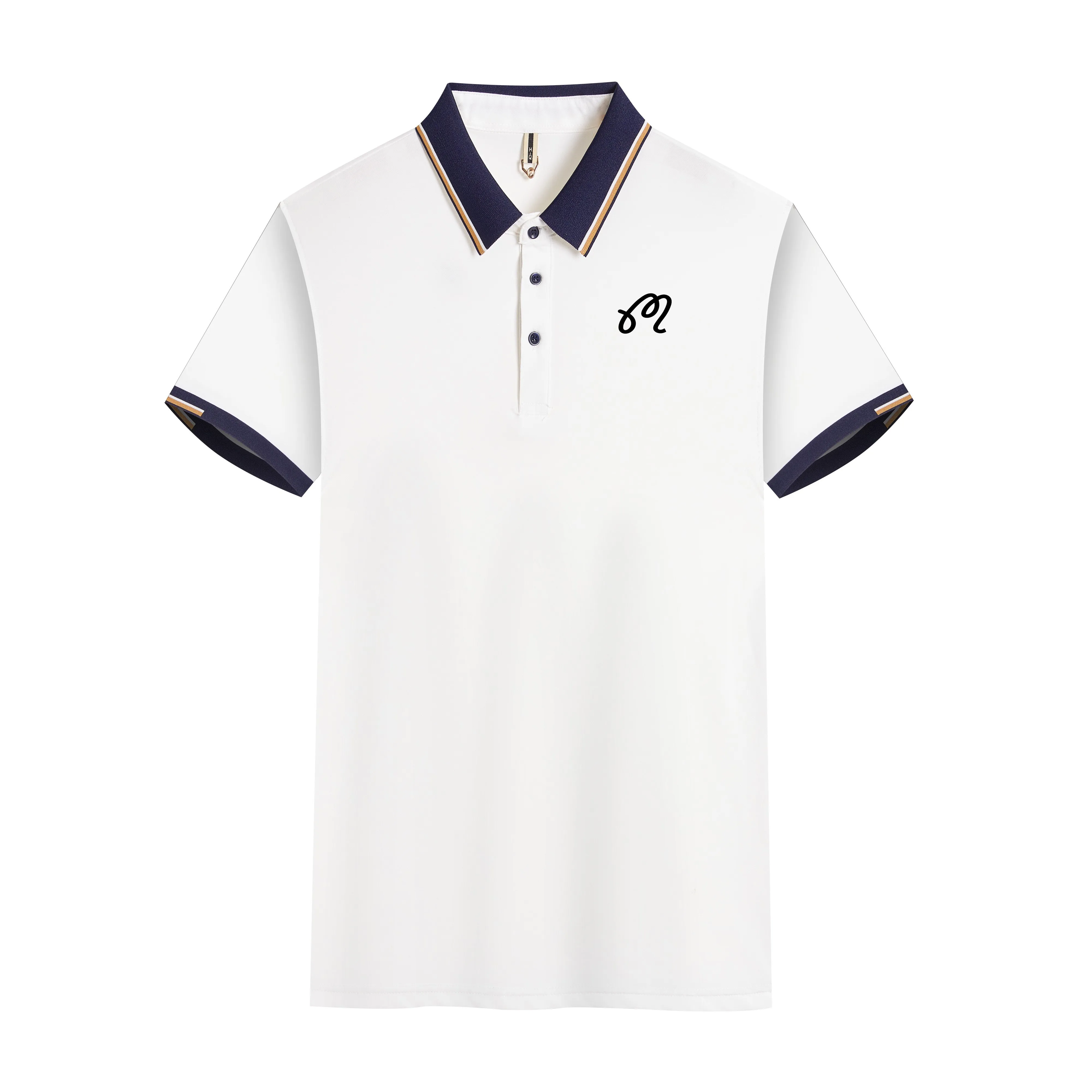 Summer Golf Embroidery Short Sleeve 2023 Men's Casual T-shirt