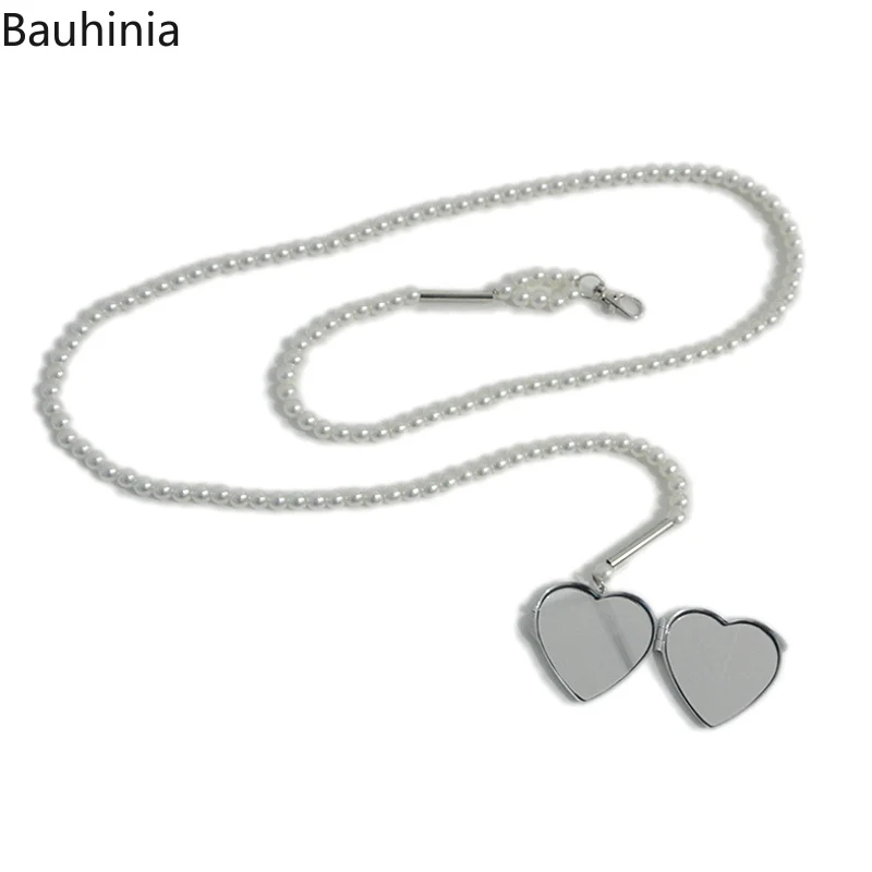 Bauhinia New 60-90cm Fashion Versatile Love Pendant Thin Belt Creative Pearl Woman Simple Anti-corrosion Chain Belt