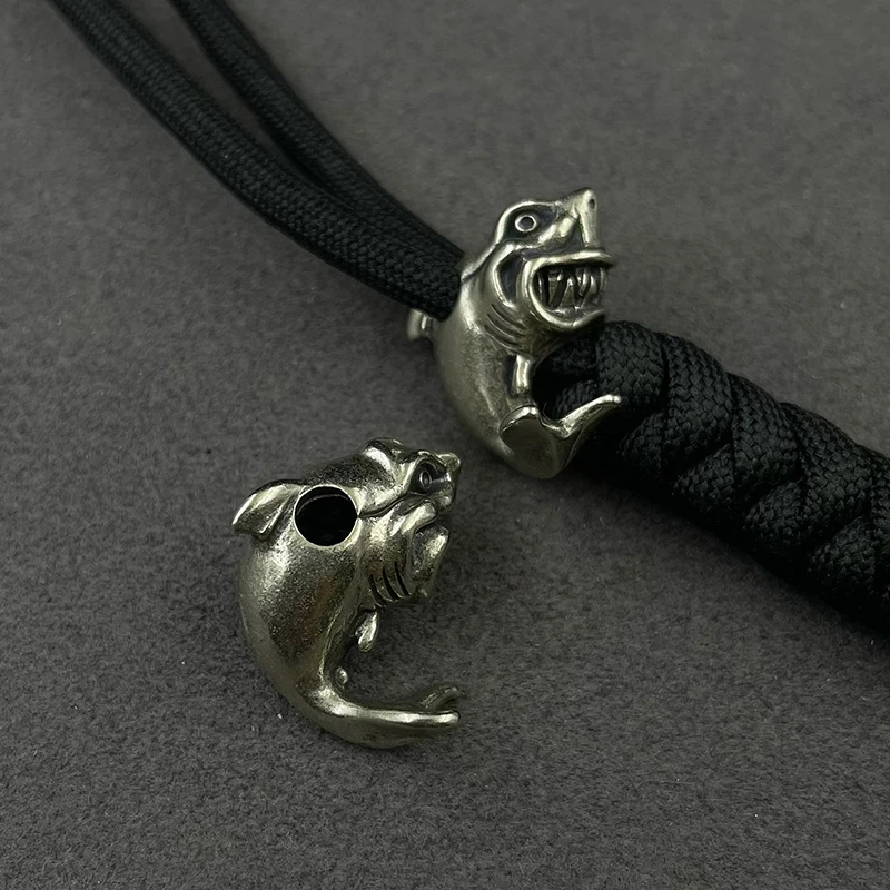 Латунные бусины для ножа в виде морских животных акулы панк повседневное