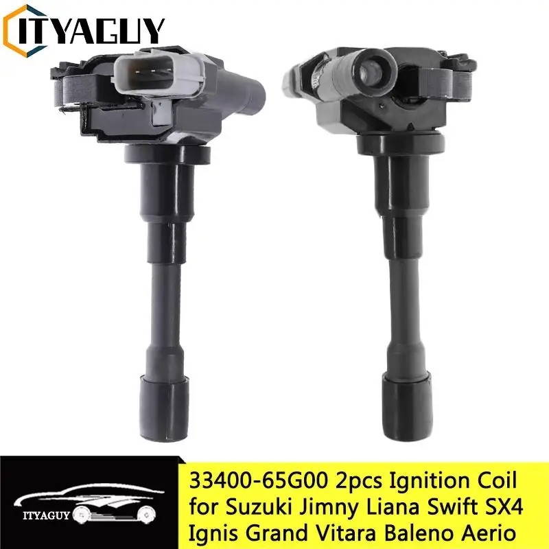 

2 PCS Ignition Coil for Suzuki Jimny SX4 Liana Swift Ignis Grand Vitara Carry Baleno Sedici Esteem Aerio 33400-65G00 33410-65G00