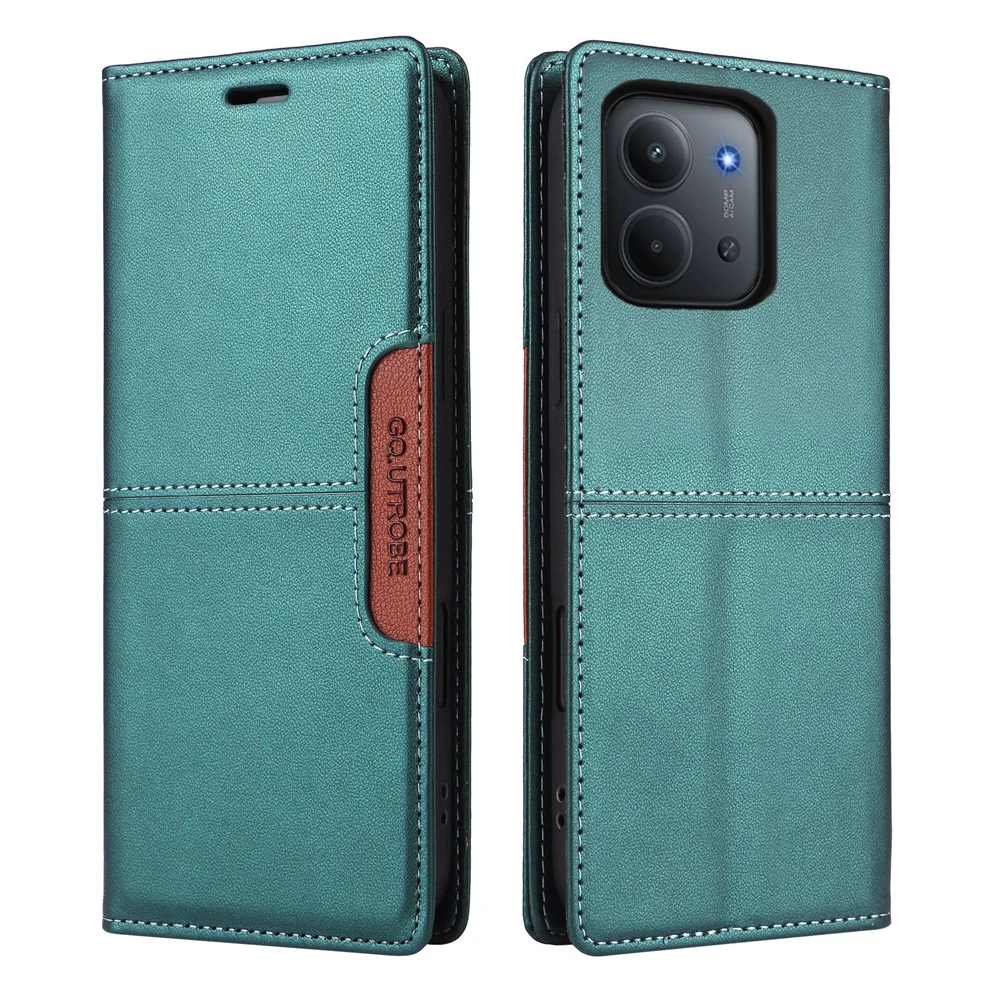 Фото Для POCO C85 5G 4G Роскошный чехол RFID Leather Card Book Funda Xiaomi Poco C85 Чехол PocoC85 C 85 C75 C65 C61 C55 75 65 Откидная крышка №5