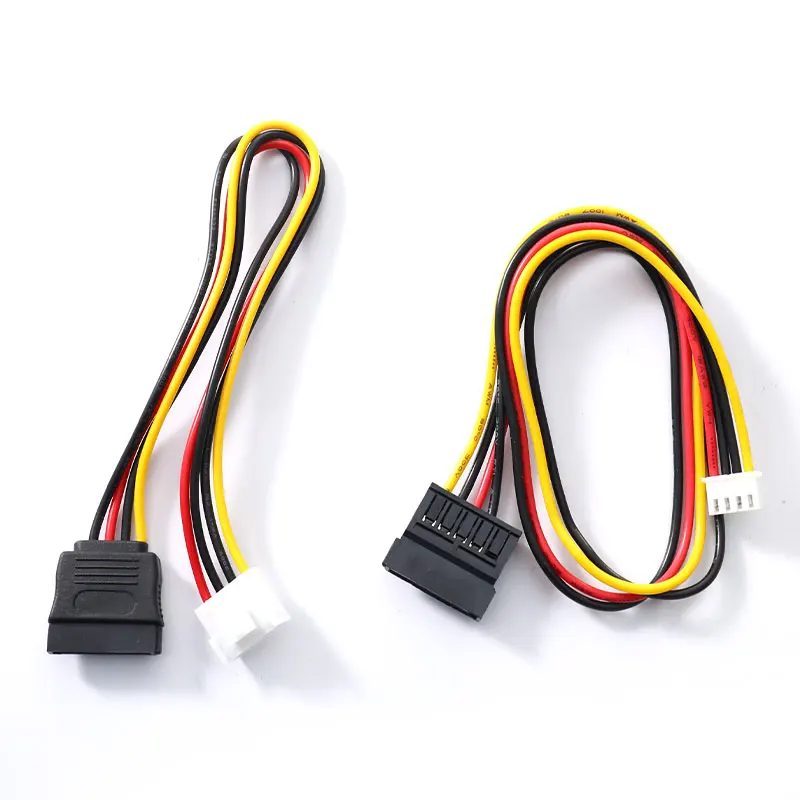 

PH 2.0mm 4Pin Small Type To 15Pin HDD SATA Power Supply Cable Cord 18AWG Wire For Industrial all-in-one PC & HD PC & Mini PC DIY