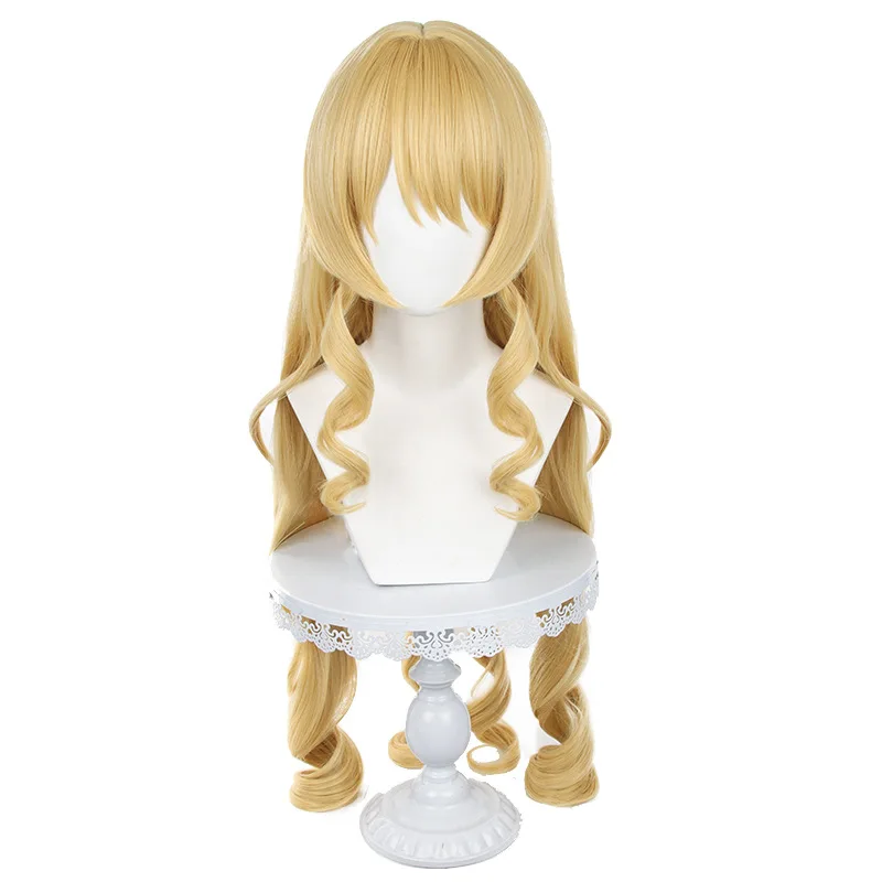 Парик для косплея Genshin Impact Фонтейн Navia из синтетических волос длинные волнистые