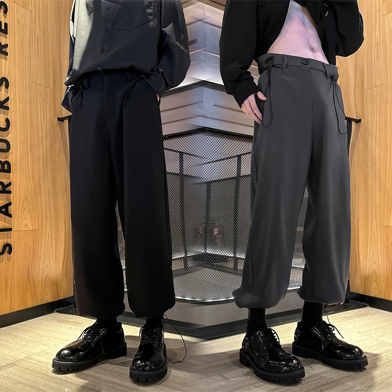 

Корейские модные мешковатые джоггеры, брюки 2023, черные комбинезоны большого размера в японском стиле Харадзюку, спортивные брюки, повседневные Широкие штаны