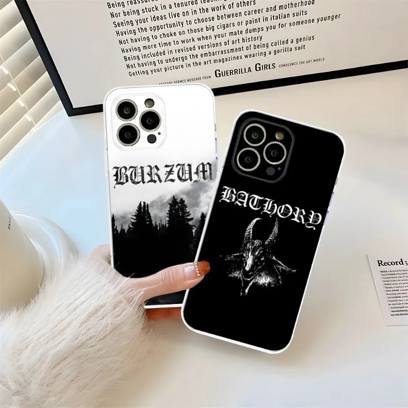 Чехол для телефона Burzum Filosofem BRZM 2023, хит продаж, прозрачный чехол для Iphone 14Pro 11 12 14 Pro Max Mini 6 6s 7 8 Plus X XR XS SE2020