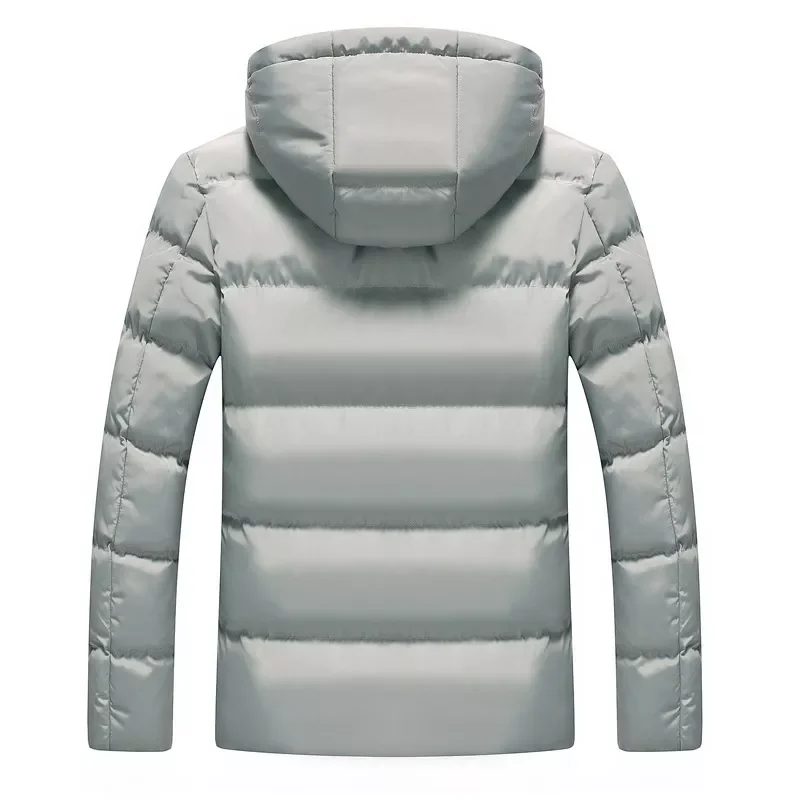 Men's Jackets Solid Color Large Overcoat for Male Short Style Cotton Clothes Jacket 2022 Brand Autumn and Winter