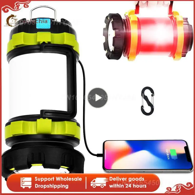 

Portable Electric Torch Camping Supplies 6-in-1 Light Bulb With Battery Waterproof Searchlight Flashlight Portable Lamp Lantern