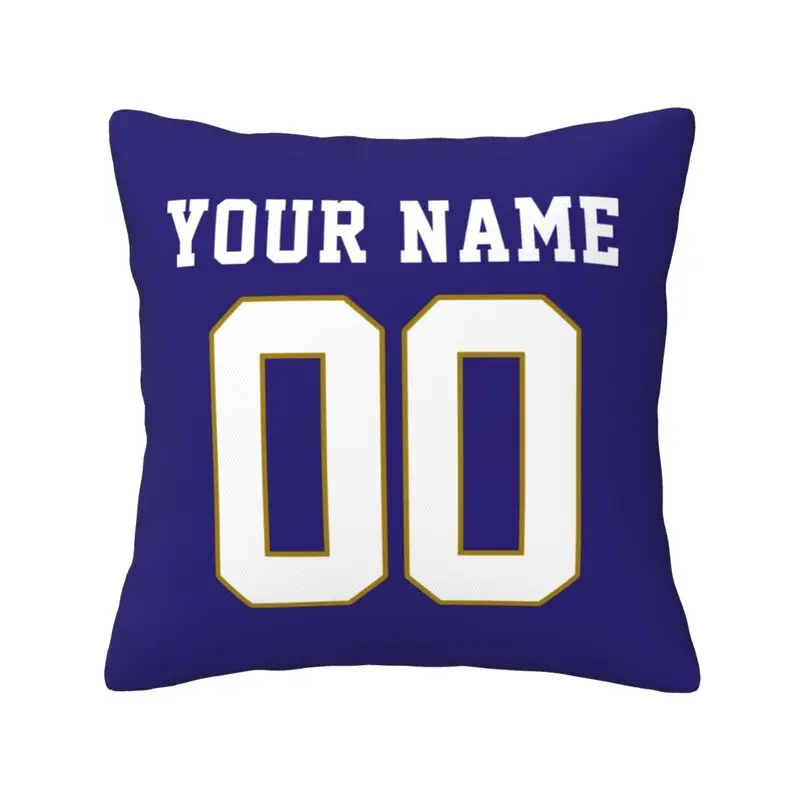 Индивидуализированная наволочка с именем и номером Балтимора Футбольные