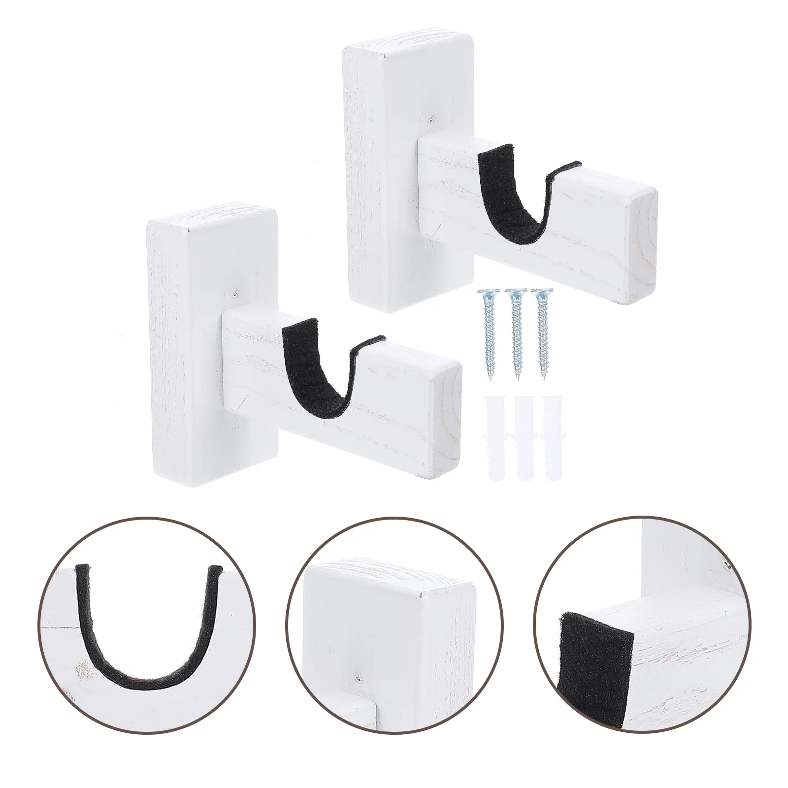 

Bat Rack Wall Mounted Household Holder Wooden Stand Multi Function Hanger Holding