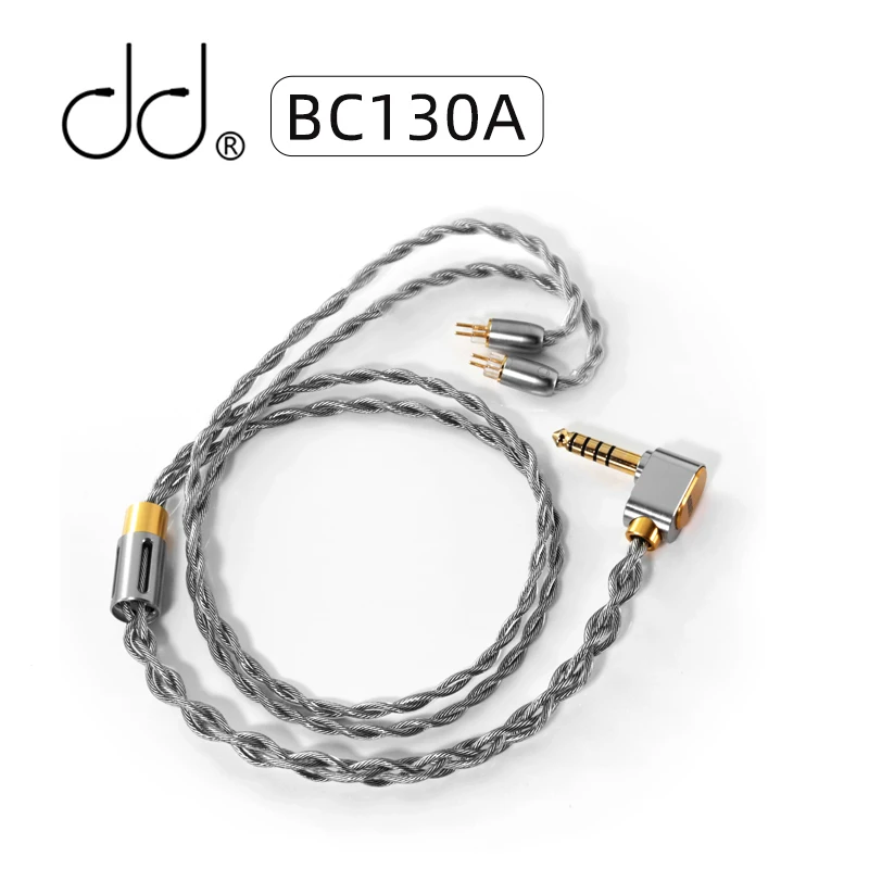 

DD ddHiFi BC130A (Air Nyx) Silver Earphone Upgrade Cable 4.4mm Balanced Plug 2pin Connector