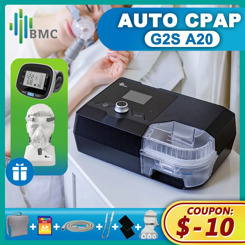 

BMC G2S C20/A20 Auto CPAP Machine Automatic CPAP Ventilator Anti Snoring CPAP Machine with CPAP Mask cpap automatico apneia do s