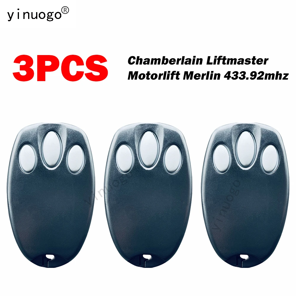 

3 PCS Chamberlain Liftmaster Motorlift 94335E 94333E 94330E Remote Control Garage Door Opener 433.92MHz Gate Control Transmitter
