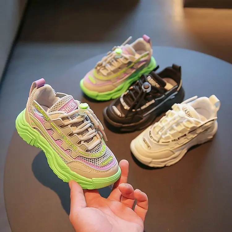 

Fashion Boys Old Dad Shoes Children Breathable Casual Shoes Outdoor Girl Sports Sneakers Non-Slip Walking Kid Platform Sneakers
