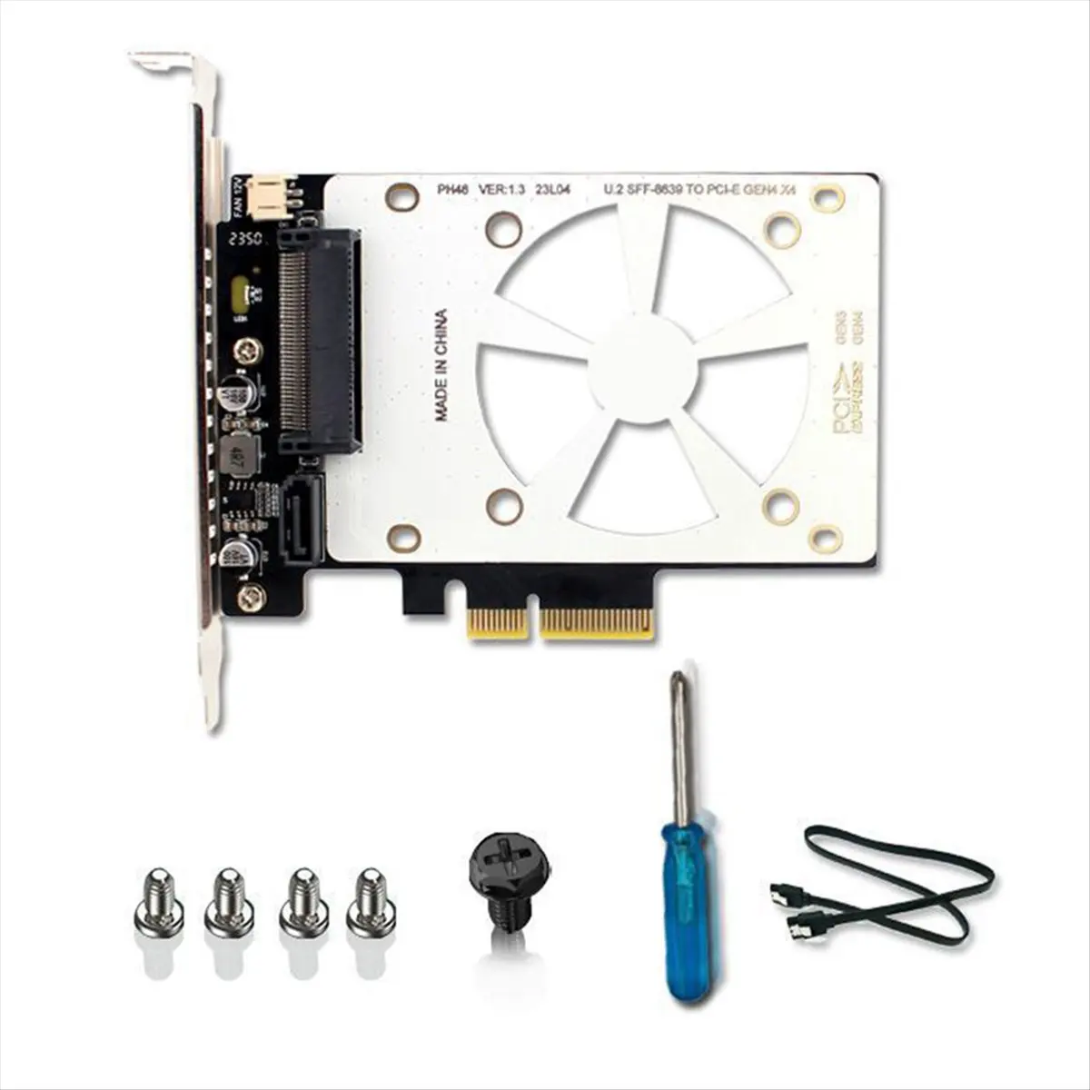 Фото 【A01R~】 Адаптер U.2 SSD на PCIE4.0, карта расширения PCI Express 4.0 X4 X8 X16 SFF-8639 для Windows8/10/Linux №4