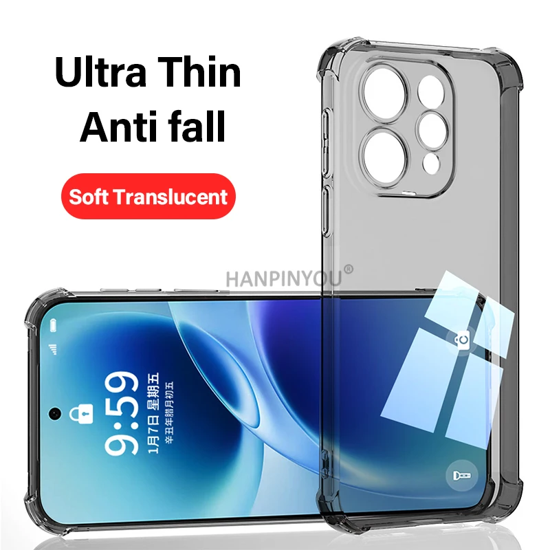 Фото Противоударный мягкий чехол Claer для VIVO S50 S30 Pro Mini с воздушными подушками по углам, из ТПУ, защитный, от падений №1