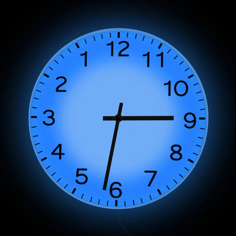 Запуск назад простые Легко читаемые настенные часы современный дизайн домашний