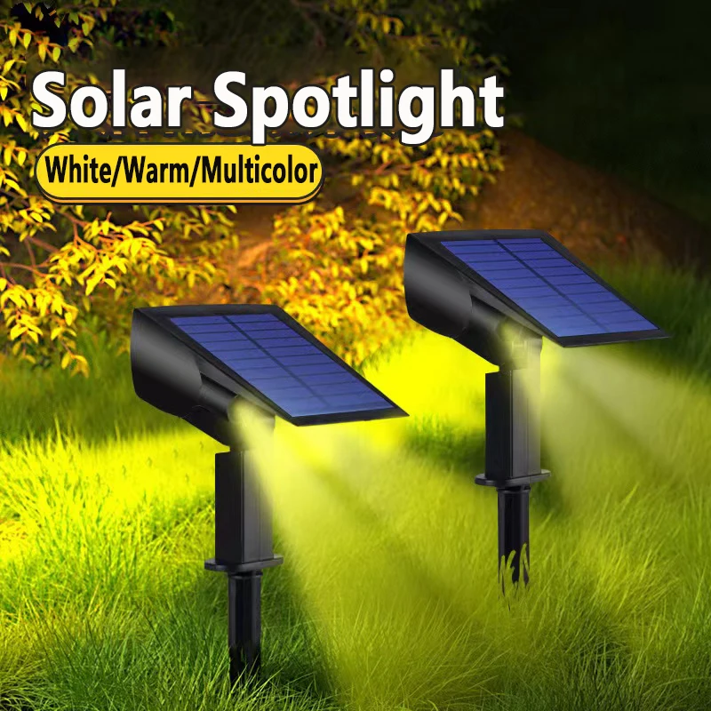 1Pcs Solar Powered 7LED Lamp Adjustable Solar Spotlight In-Ground IP65 Waterproof Landscape Wall Light Outdoor Lighting