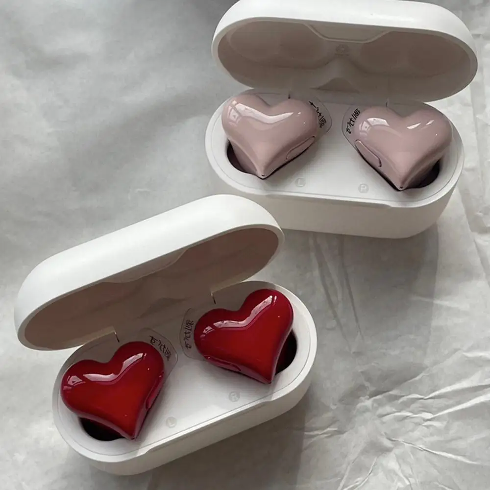 

Heart-shaped Wireless Earphone Waterproof Sport Noise Reduction Wireless Headphones In-Ear Earbuds WIFI Headset For Smartphone