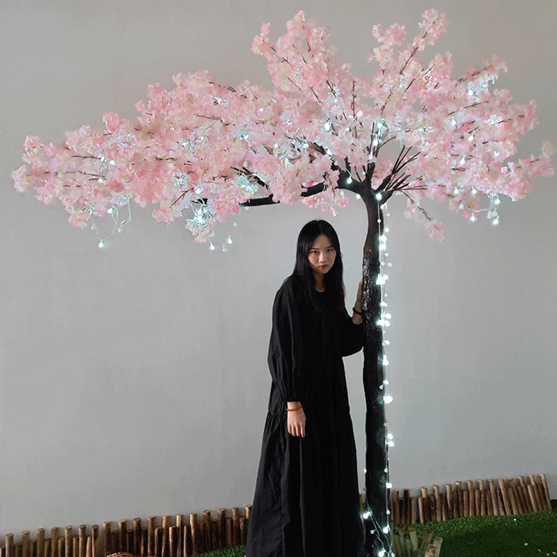 Pаспродажа Искусственное вишневое дерево для улицы, сада, искусственное вишневое дерево, Рождественское украшение для дома, искусственное дерево