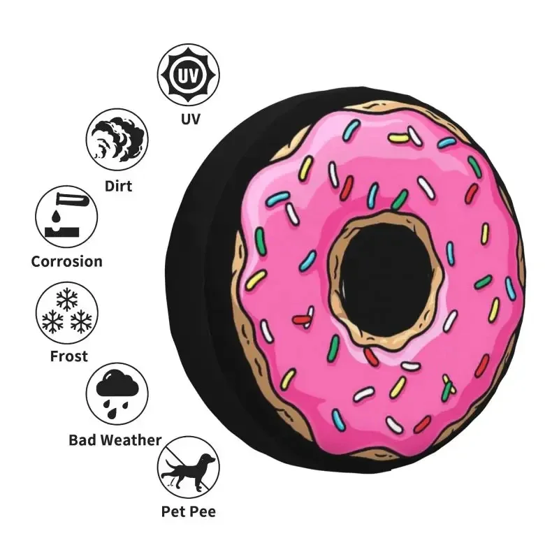 Розовый пончик чехол для запасного колеса Honda CRV Jeep RV SUV 4WD 4x4 защитные чехлы колес