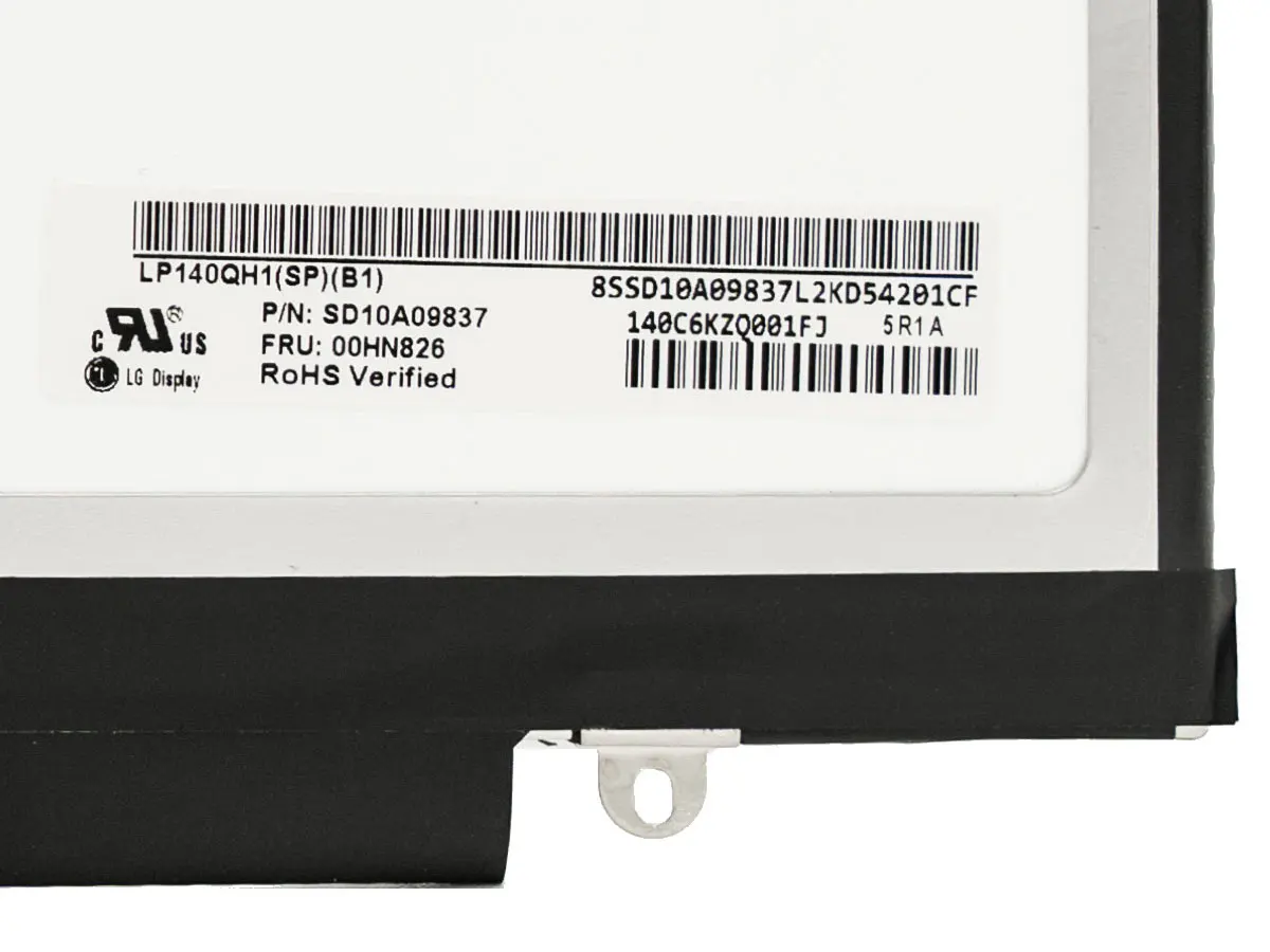 Оригинальный 14 0 &quotтонкий ЖК-экран для ноутбука LP140QH1-SPB1 ThinkPad X1 Carbon 04x3923 00HN826 QHD