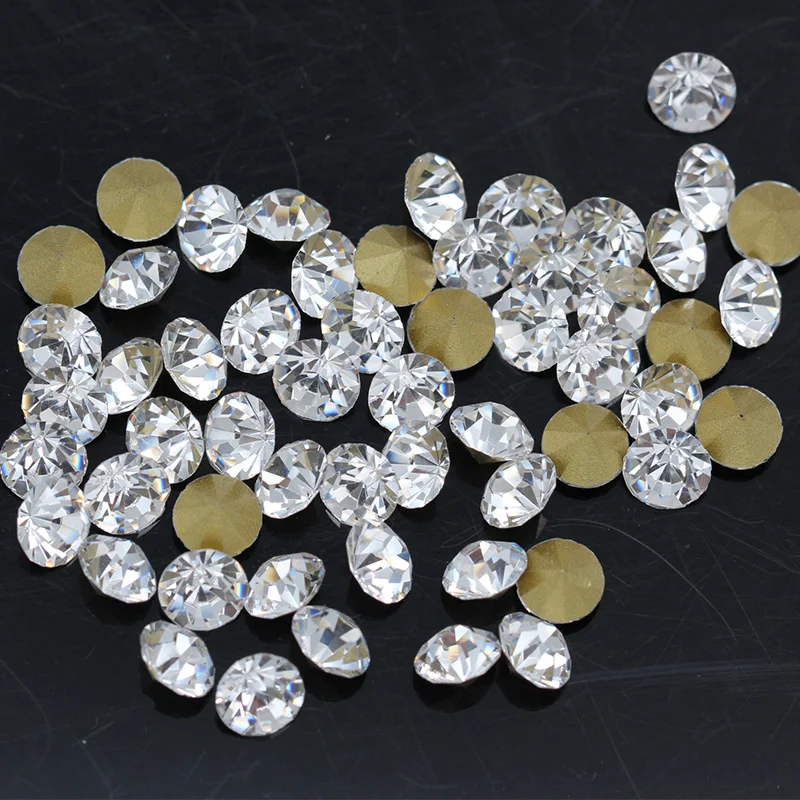 aliexpress.com - Wholesale ss1-ss47 Czech crystal Clear pointed back Round rhinestones beads Stones Glitter Beads For Jewelry Nail Making DIY