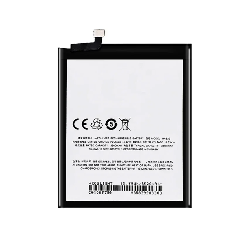Аккумулятор BA822 для мобильного телефона Meizu Note 8 Note8 M822H M822Q высокое качество 3600 мАч