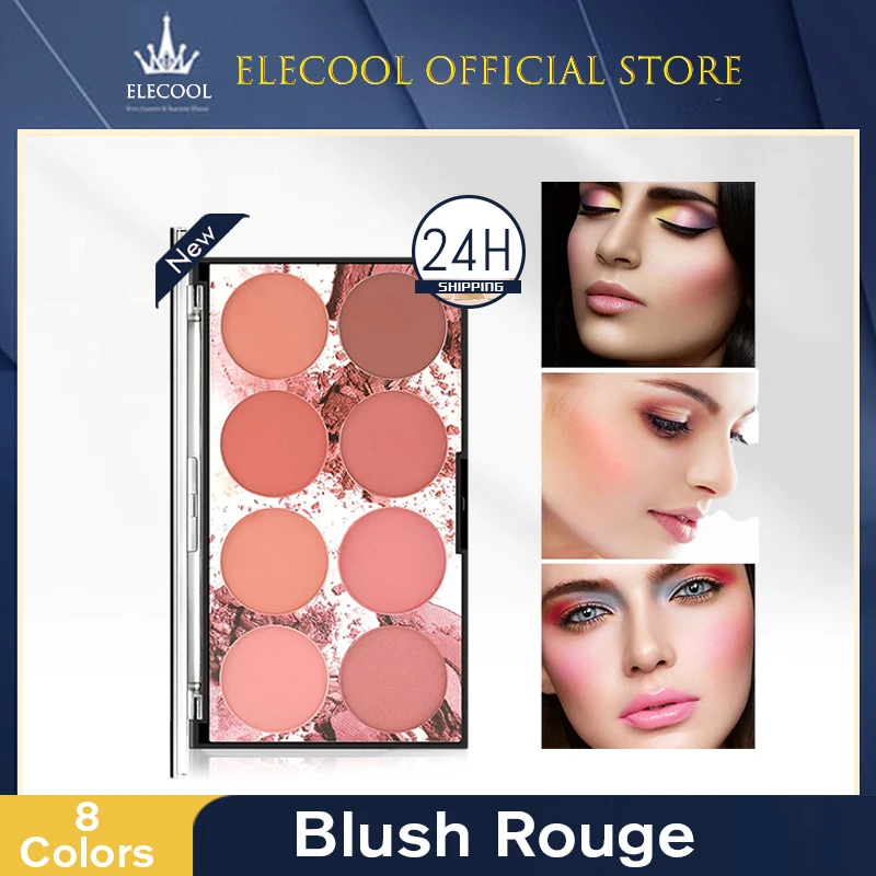 

Soft Matte Blush Portable Natural Blush Palette Peach Pink Red Rouge Cheek Long-lasting Blush Makeup Cosmetic Face Makeup