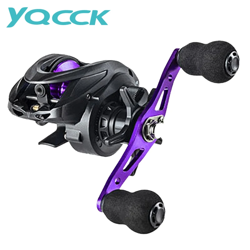 

YQCCK Baitcasting Reel 7.2:1 6.3:1 8KG High Speed Fishing Long Shoot Prevent Line Max Drag Brake System Freshwater Fishing Coil