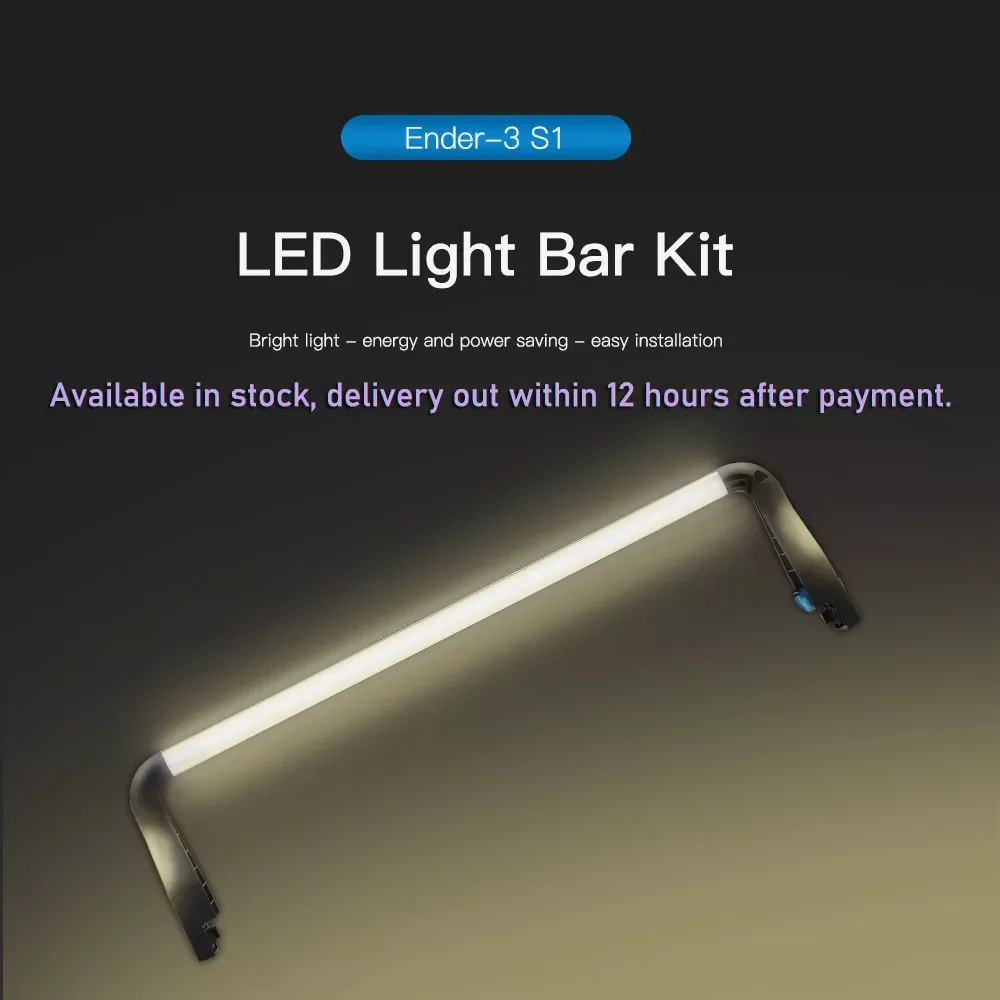 

CREALITY 3D Ender-3 S1 Ender-3 S1 Pro LED Light Bar Kit 24V/5W Chip Energy Power Saving Easy Installation Soft Light No Strobe