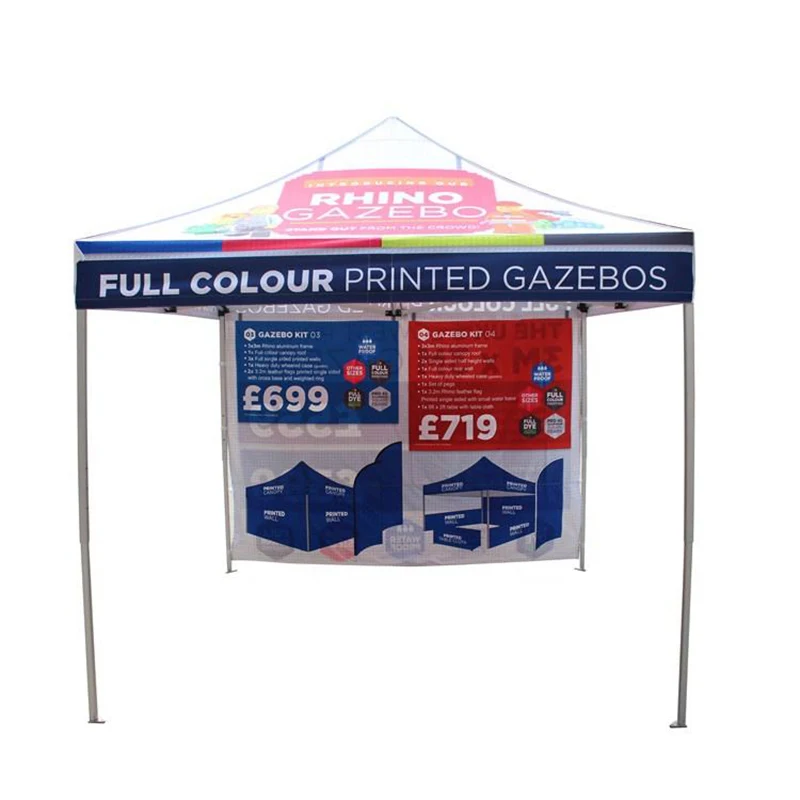 

10X10 Custom Steel Canopy Tent Advertising Pop Up Tents For Trade Show Display Events Outdoor