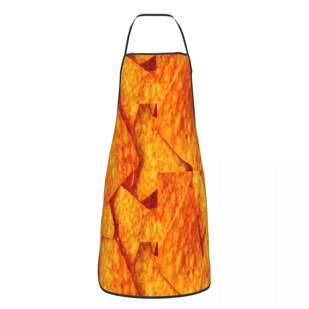 

Nacho Cheese Chips Food Polyester Apron 52*72cm Kitchen Cuisine Bib Tablier BBQ Dinner Party Pinafores for Chef Barista