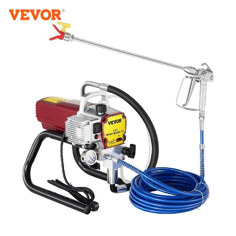 

VEVOR High Pressure Airless Wall Paint Sprayer Spraying Machine Professional Spray Gun 2.2 L/Min for Ceiling Floor Wall Spraying