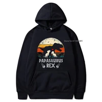 best seller papasaurus rex hoodies dad father dinosaur t rex hooded fathers day unisex xs 3xl oversized retro long sleeve