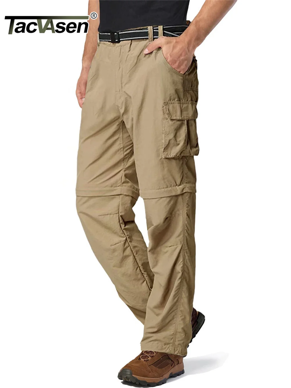 

Zip Off Hiking Pants Convertible Shorts Mens Cargo Work Pants Lightweight Breathable Trousers Workwear Outdoor Bottoms