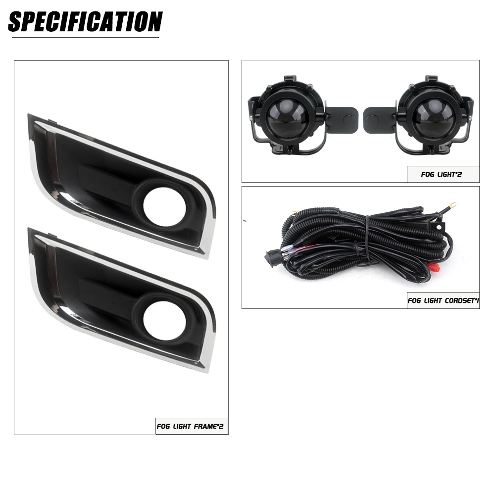 Комплект для обновления противотуманных фар на передний бампер для Chevrolet Trailblazer версии 2012-2016, дополнительный комплект противотуманных фар, переключатель + проводка