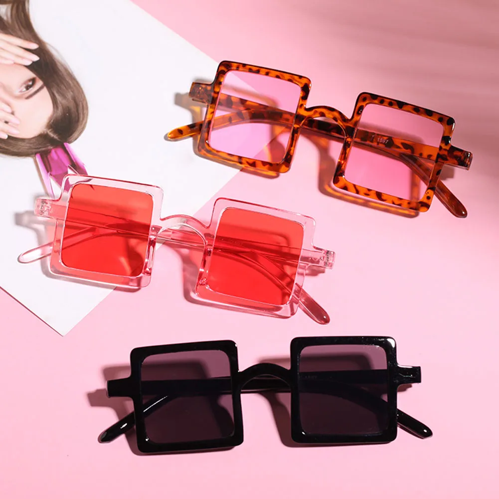 

Kids Sunglasses Colored Transparent Eyeglasses Hot Boys Girls Kids Child Classic Retro Leopard Cute Sun Glasses Square Eyewear