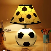 cartoon led football table lamp modern creative bedside desk lamp childrens bedroom study reading light eye protection lights d