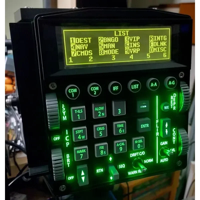 PTO2 Take-Off и Landing F16 ICP DED MIP Панель Пыль DCS BMS 18UFC Имитает полету