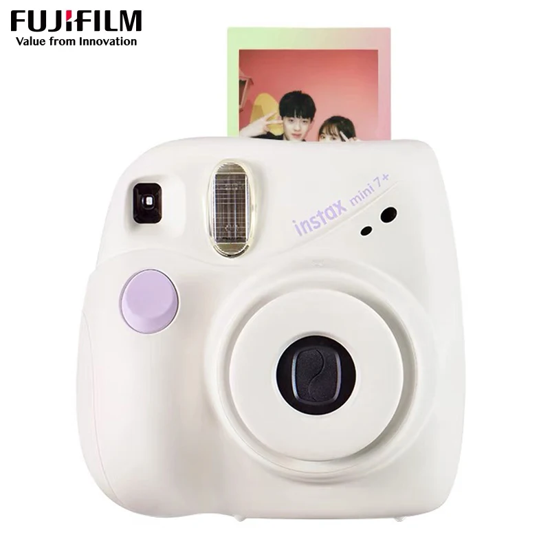 Оригинальная фотокамера Fujifilm Fuji Instax Mini 7 + мгновенная пленка розовая синяя задняя