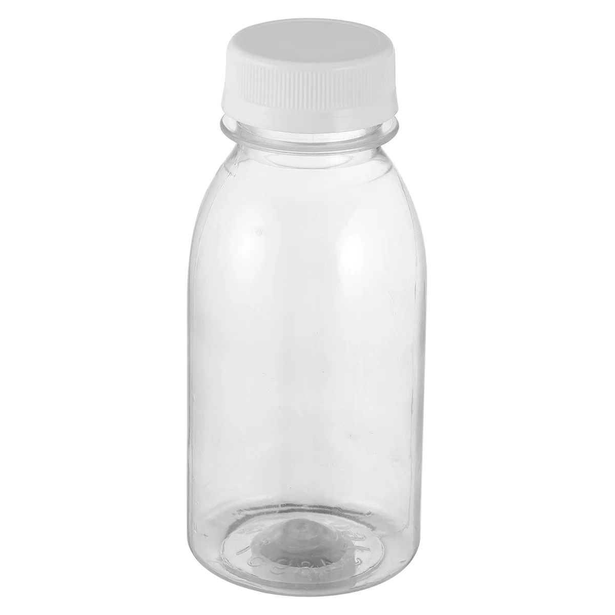 10Pcs Beverage Bottles 250ML Plastic Transparent Water Bottle (Transparent)