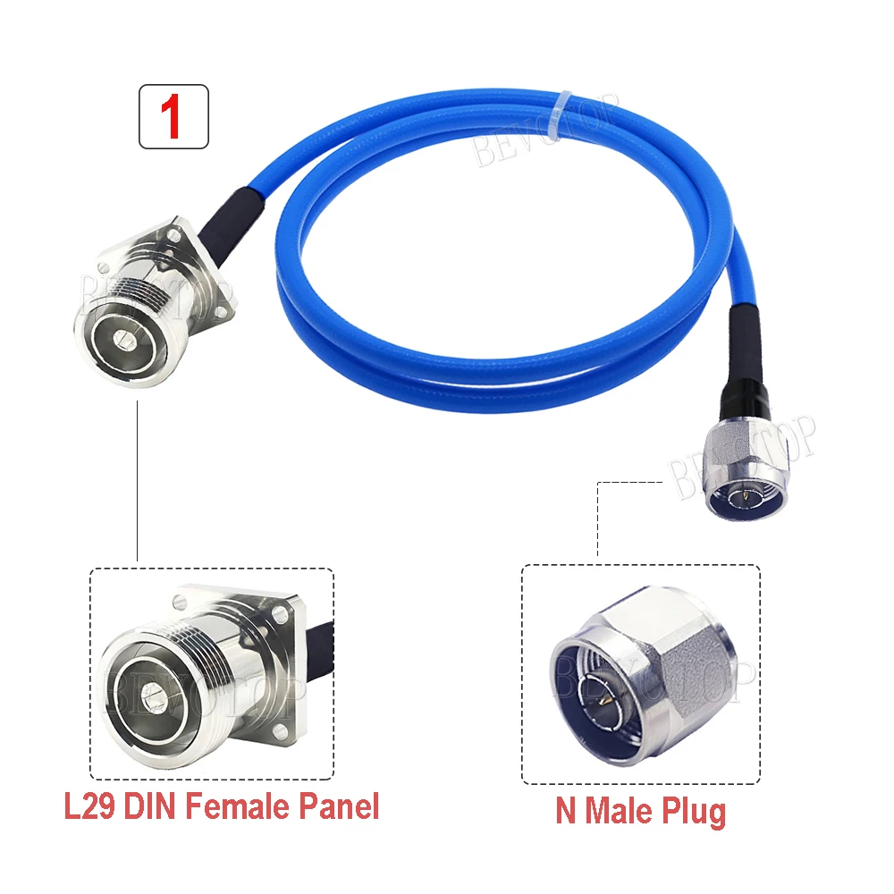 RG401 50-5 Кабель типа N с вилкой папа до L29 DIN мама Высокочастотный кабель низкими