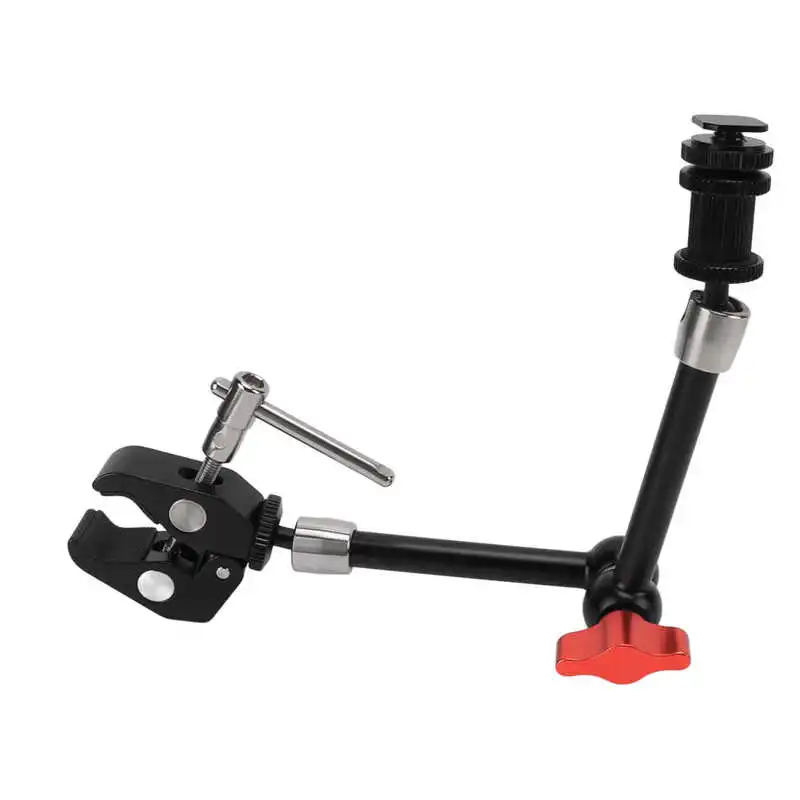 

Camera Support Arm Adjustable Reliable 0.85‑55mm Clamping Camera Clamp Mount Flexible for Monitor