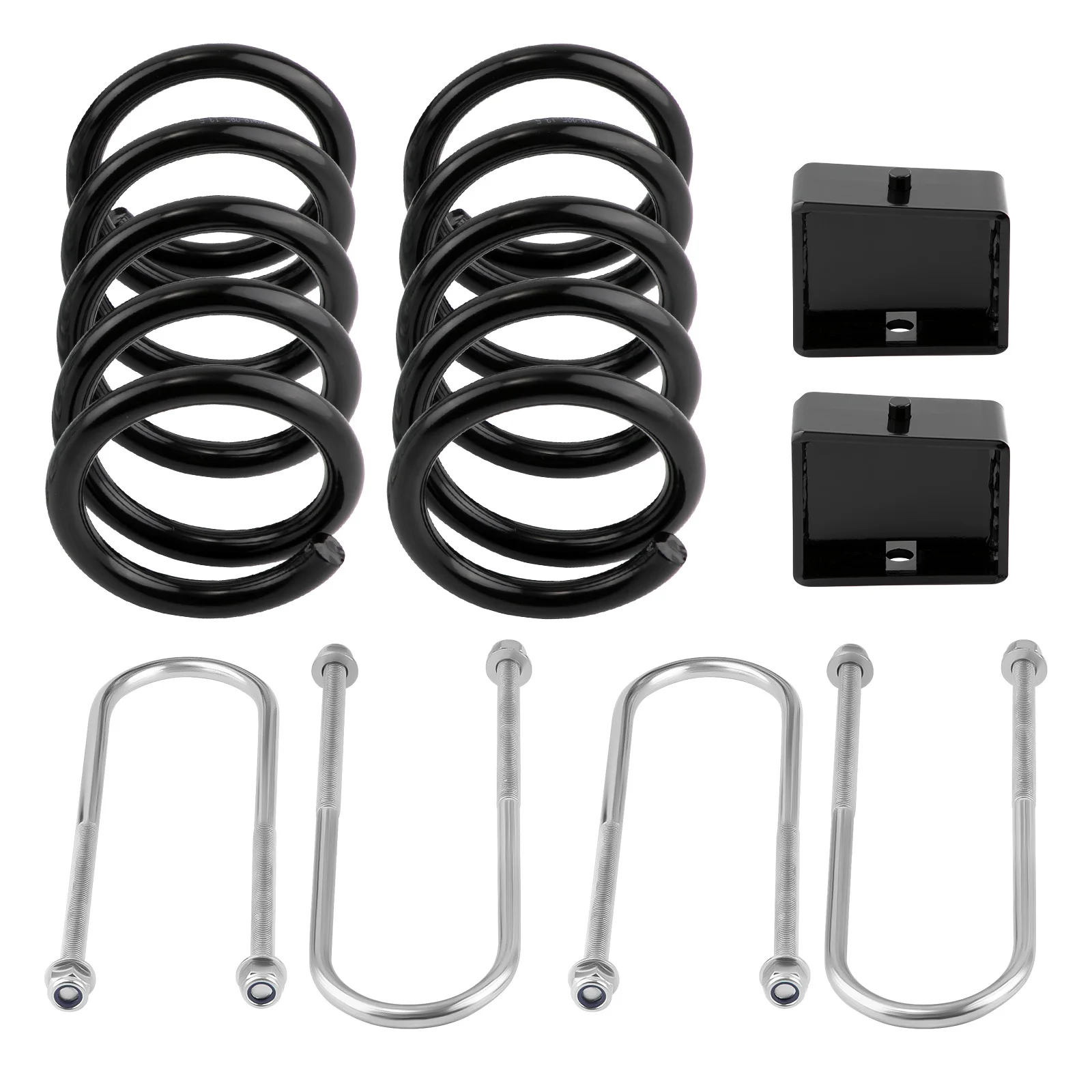 

3" / 4" Drop Coil Spring + Blocks Lowering Kit For Chevy S10 Blazer 2WD 1983-94 For GMC Sonoma 2WD 1984-2004