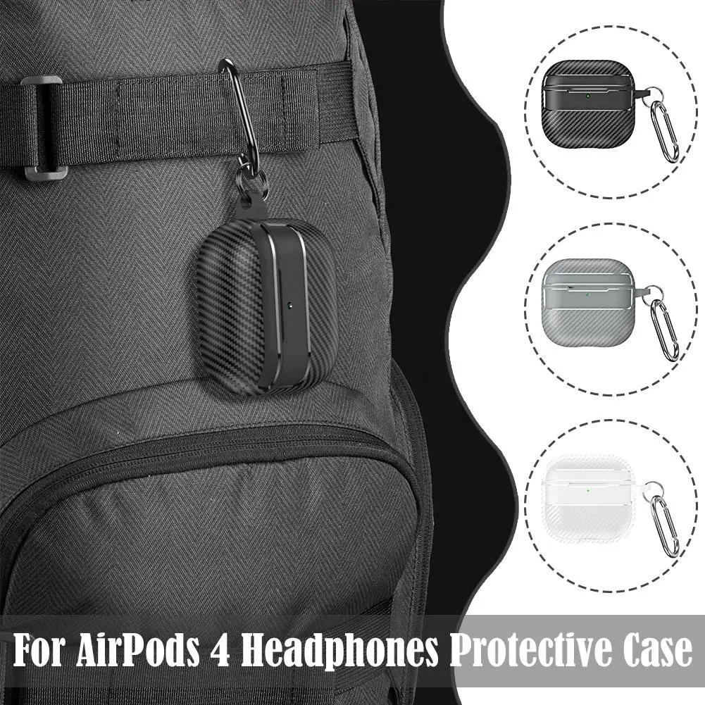 Противоударный чехол для наушников AirPods 4 цвет в ассортименте