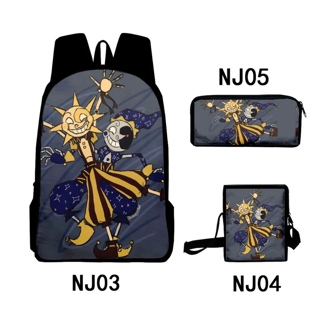 3 шт./комплект рюкзак для ноутбука с 3D-принтом