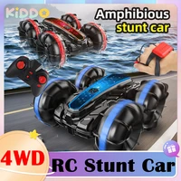 2 4g 4wd remote control car amphibious vehicle stunt rc car toys boat drift cars gesture controlled stunt car toy for adults kid