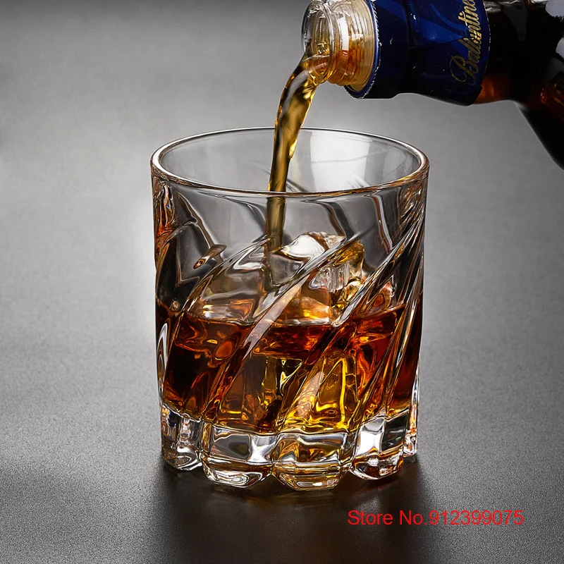 Вращающиеся стаканы для виски SHTOX в немецком дизайне хрустальные устойчивые