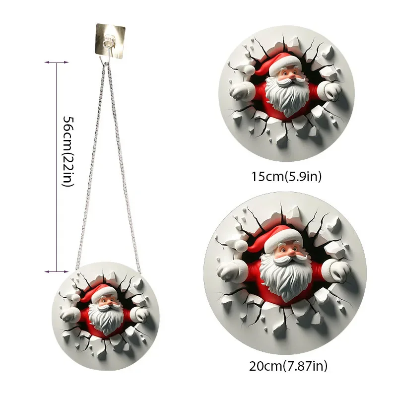 Трансграничная горячая Распродажа круглые акриловые рождественские украшения