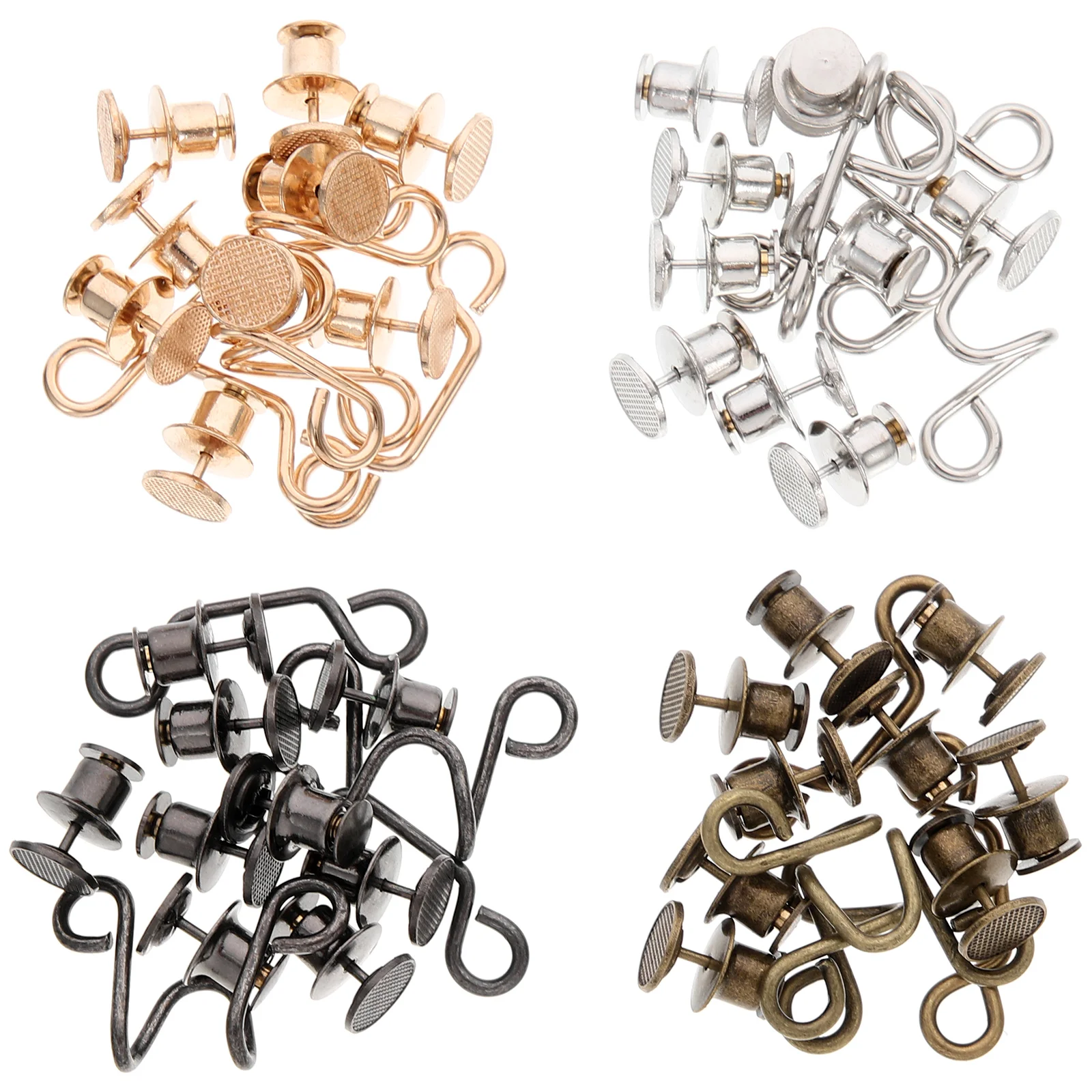 

8 Sets Waist Metal Snaps Buckle Extender Button Pants Non Collar Jeans Buckles Adjustable